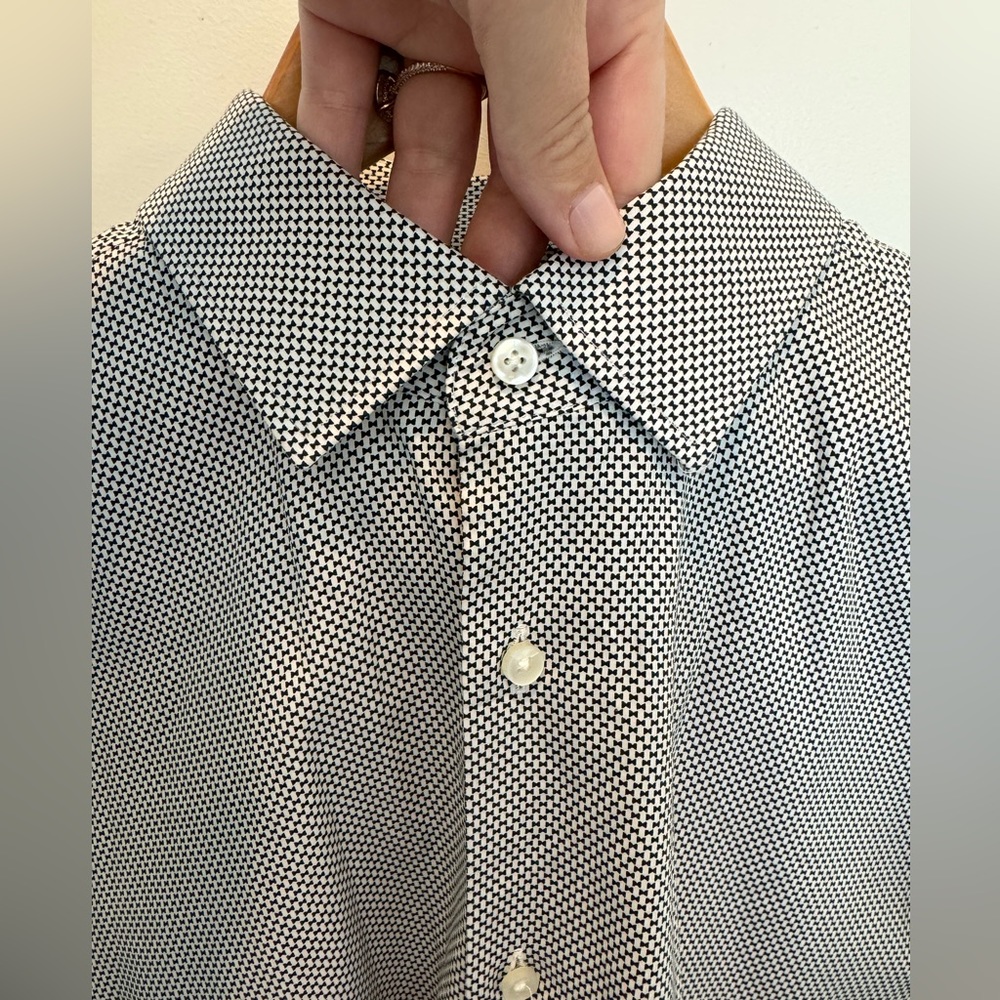 Boss Hugo Boss Mens black and white bow tie Slim Fit Dress Shirt